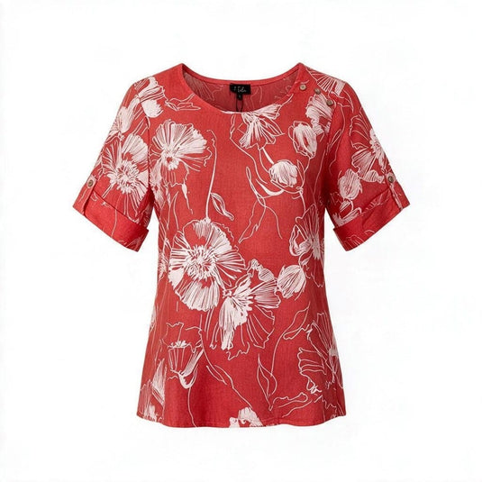 E.Talia Womens Ateilier Petal Top