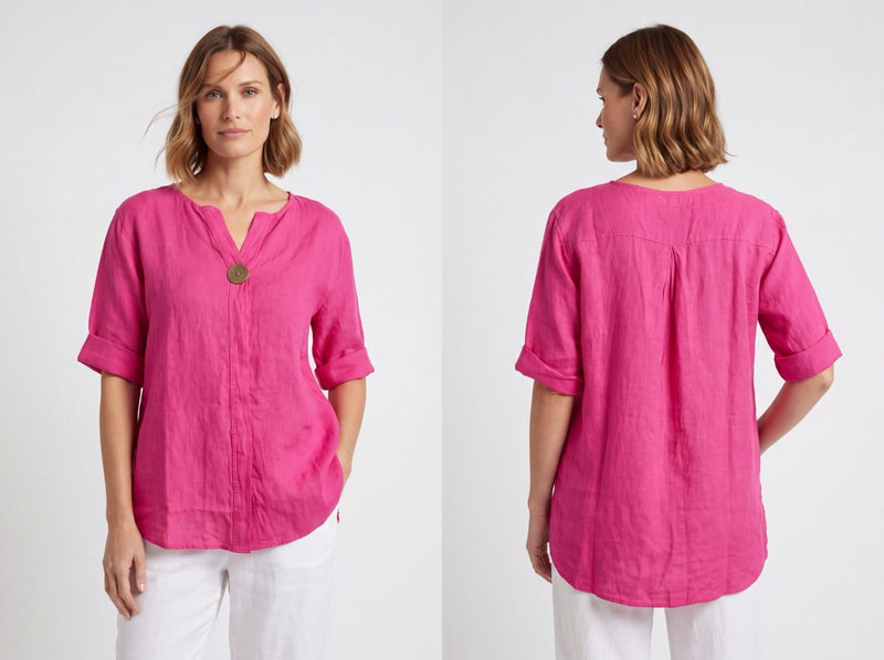 Load image into Gallery viewer, E.Talia Womens Chiara Lino Top
