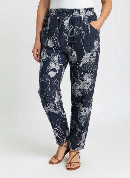 E.Talia Womens Luxe Petal 7/8th Pants