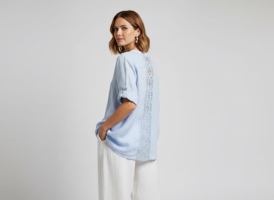 E.Talia Womens Dolce Lace Shirt