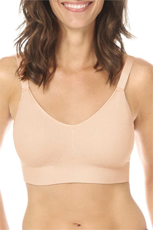 Amoena Womens Eliza Wire-Free Bra - Blush