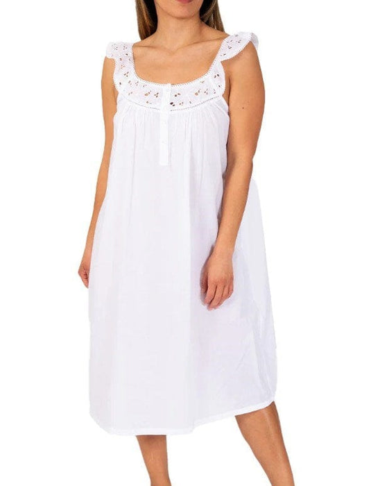 French Country Womens Embroidered Nightie