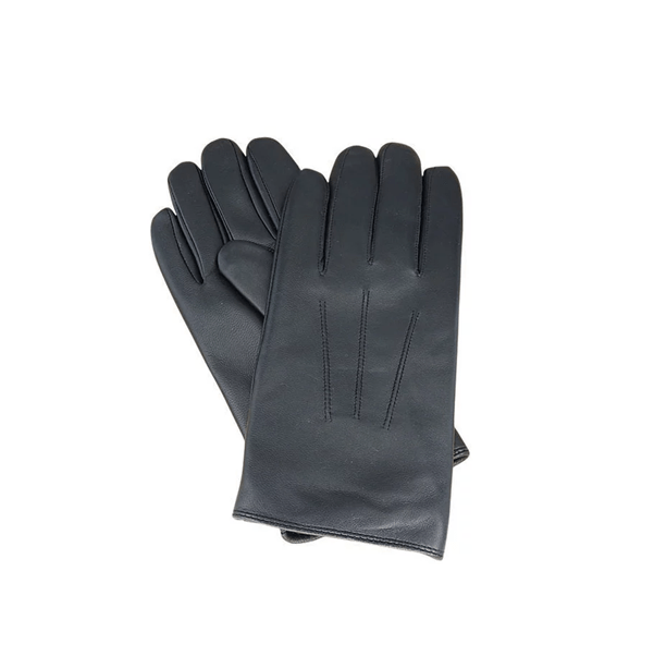 Avenel Mens Enzo Leather Dress Gloves - Black