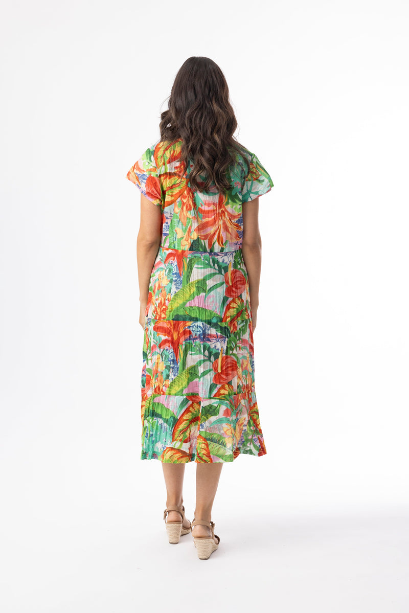 Load image into Gallery viewer, Orientique Womens Equador Dress Layers Short Sleeve
