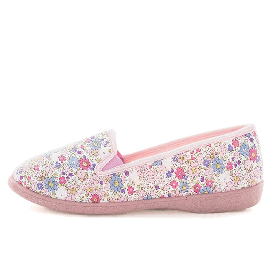 Panda Womens Erica Slippers - Pink Floral