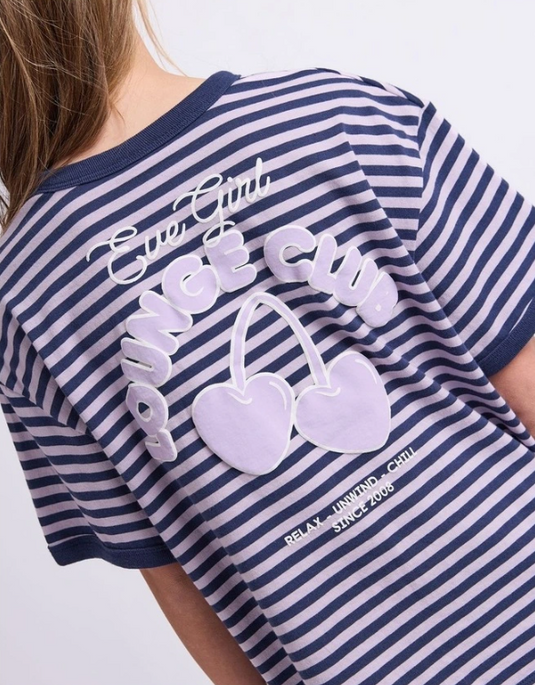 Eve Girl Lounge Club Stripe Tee