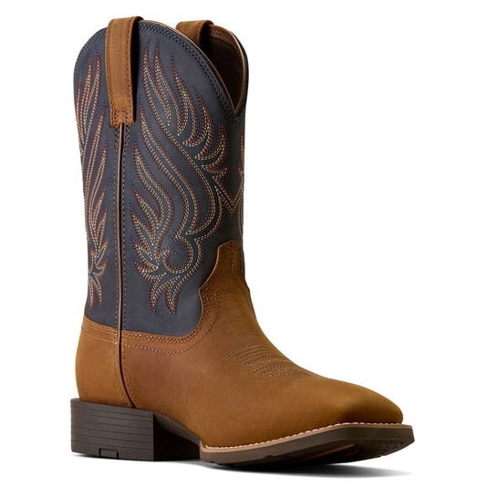 Ariat Mens Sport Riggs Waterproof Wide Square Toe Cowboy Boots