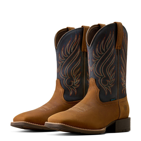 Ariat Mens Sport Riggs Waterproof Wide Square Toe Cowboy Boots