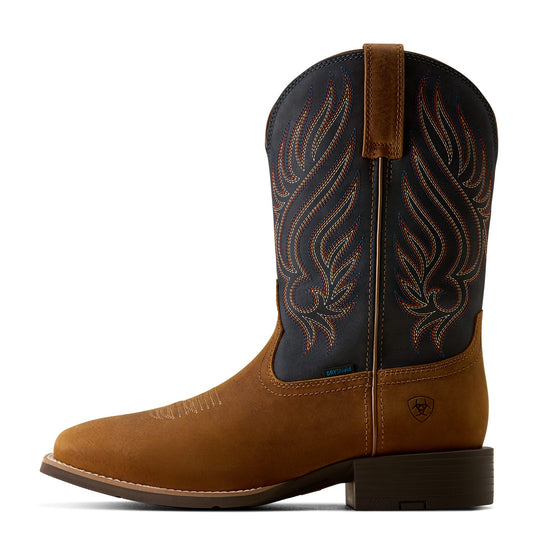 Ariat Mens Sport Riggs Waterproof Wide Square Toe Cowboy Boots