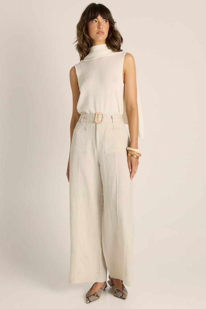 Load image into Gallery viewer, Fate &amp; Becker Womens Remi Raffia Pant
