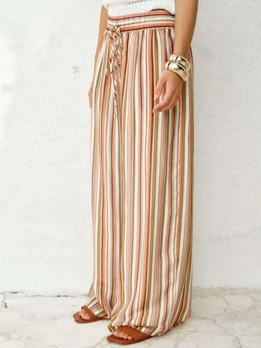 Fate & Becker Womens Elysia Pant - Sandbar Stripe