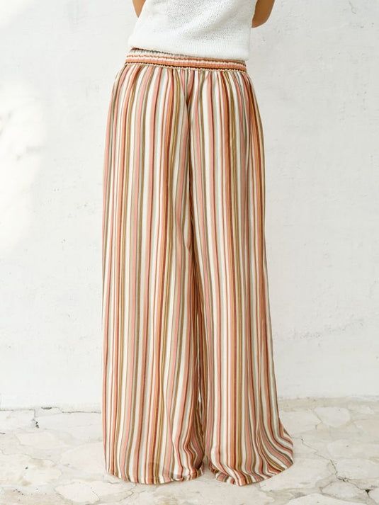 Fate & Becker Womens Elysia Pant - Sandbar Stripe