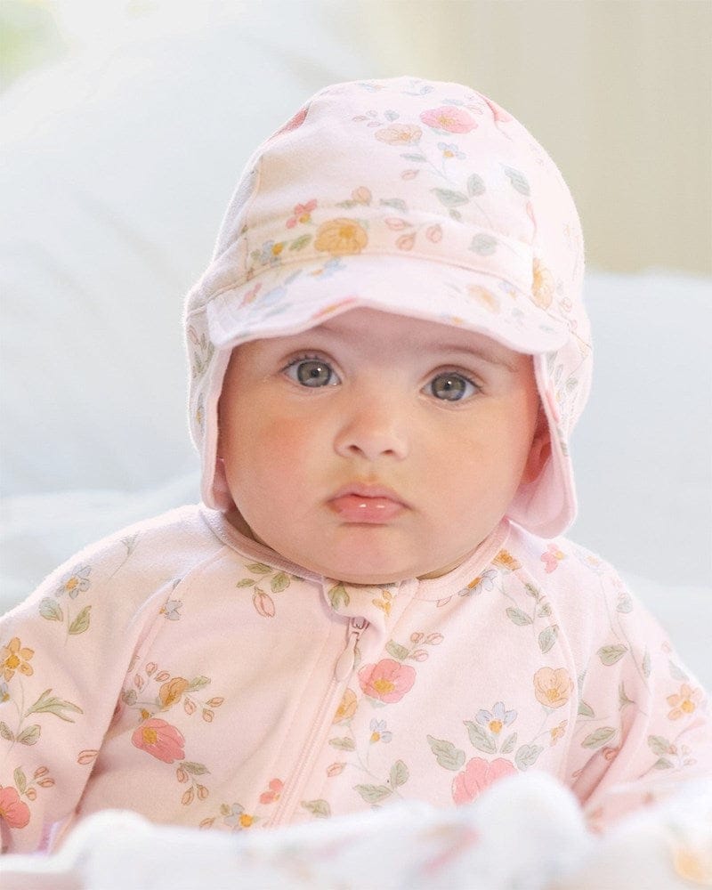 Load image into Gallery viewer, Toshi Kids Flap Cap Harvest - Cottage Garden
