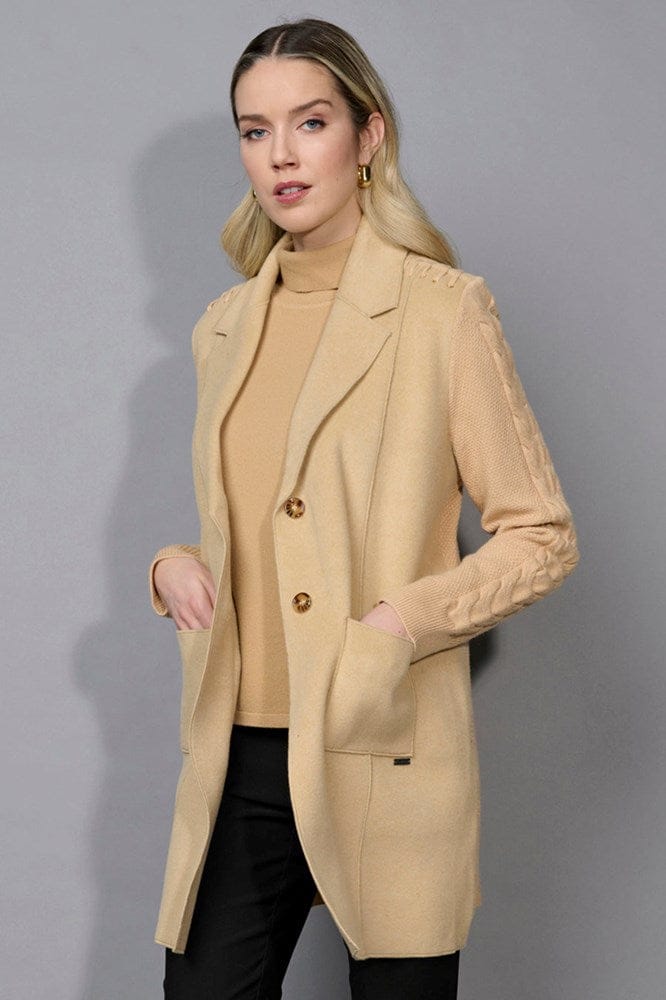 Load image into Gallery viewer, Picadilly Womens Sweater-Trimmed Jacket
