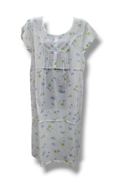 French Country Womens Nightie Cap 110 Bluebell Dot