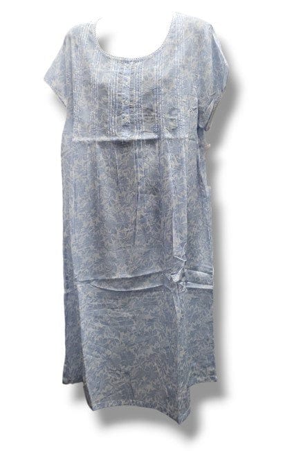 French Country Womens Nightie Cap 110 Banksia Blue