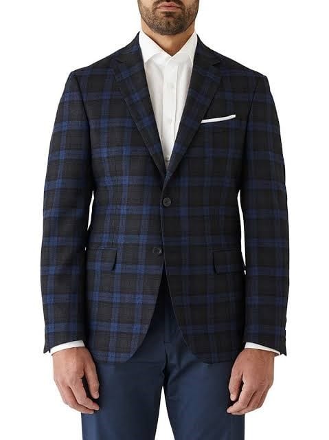 Cambridge Hawthorn Check Jacket - Ocean Blue