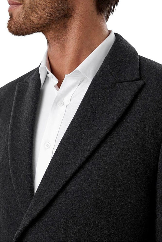Cambridge Nottingham Modern Fit Coat In Charcoal