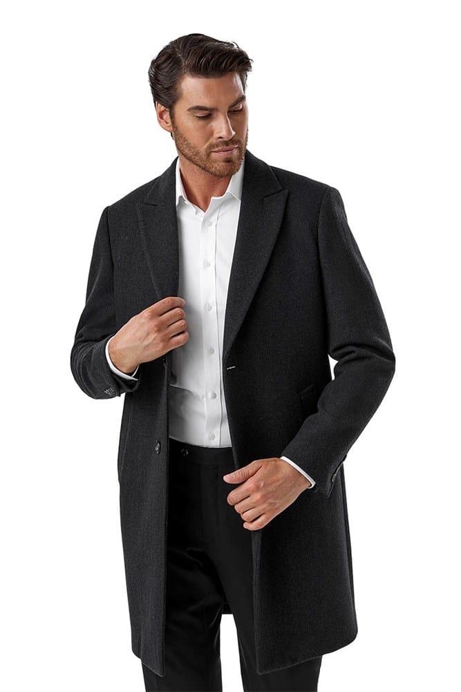 Load image into Gallery viewer, Cambridge Nottingham Modern Fit Coat In Charcoal
