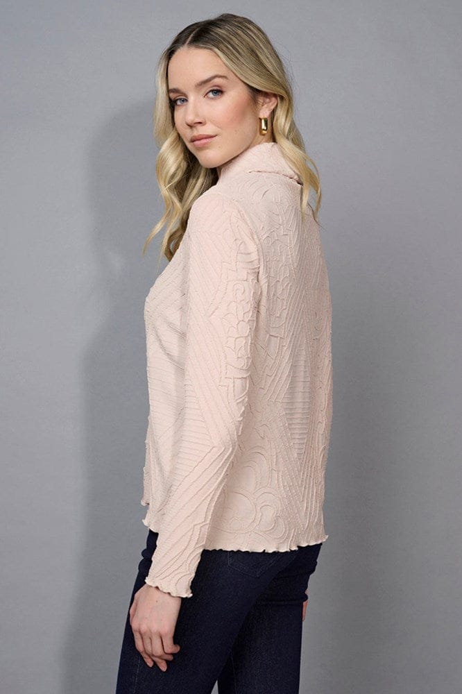 Load image into Gallery viewer, Picadilly Womens Draped Neck Pleated Top
