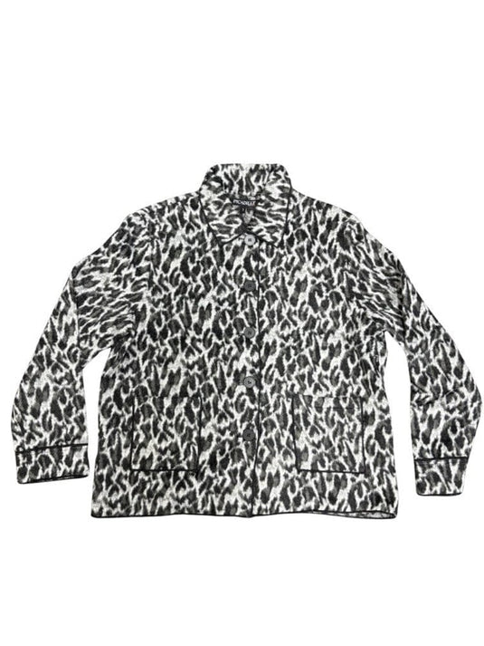 Picadilly Womens Button Front Jacket Grey/Black