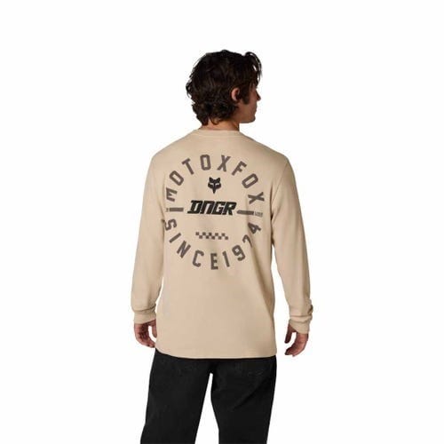 Fox Mens DNGR 195 Original Long Sleeve Tee - Oat
