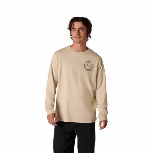 Fox Mens DNGR 195 Original Long Sleeve Tee - Oat