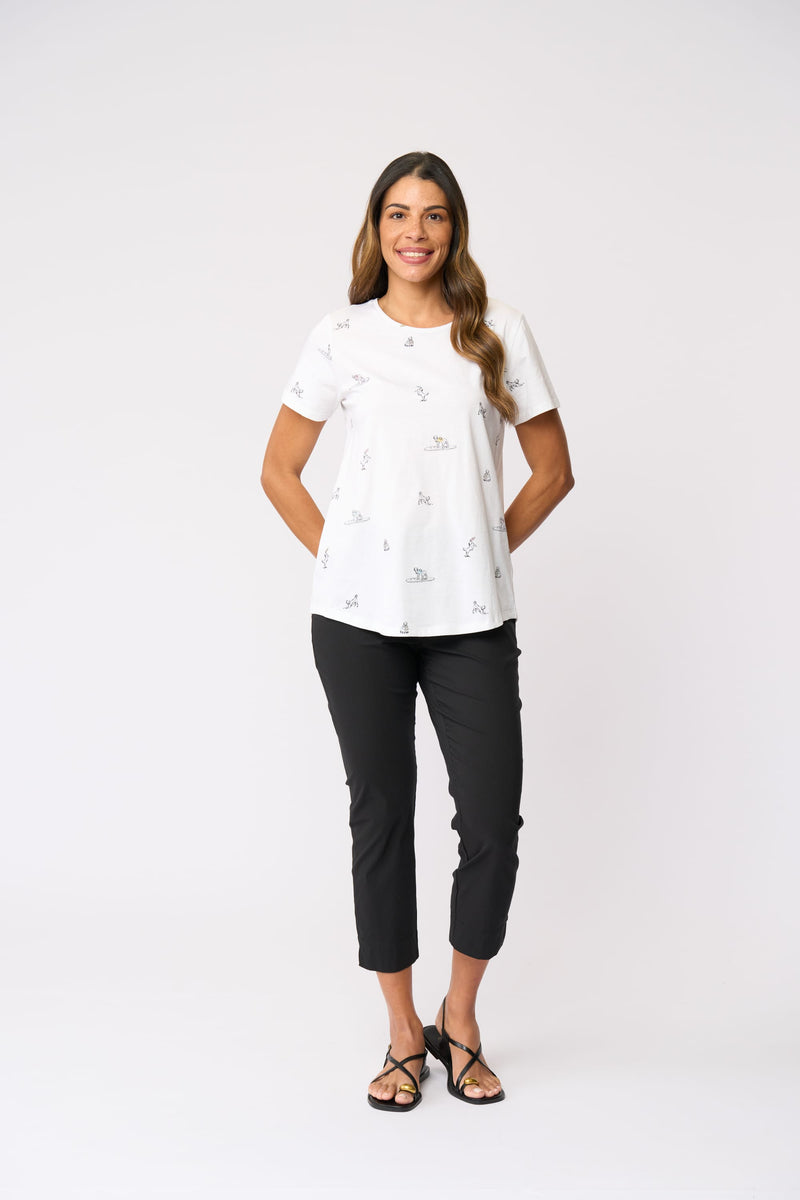 Load image into Gallery viewer, Foil Womens Fuss Free Capri - Black
