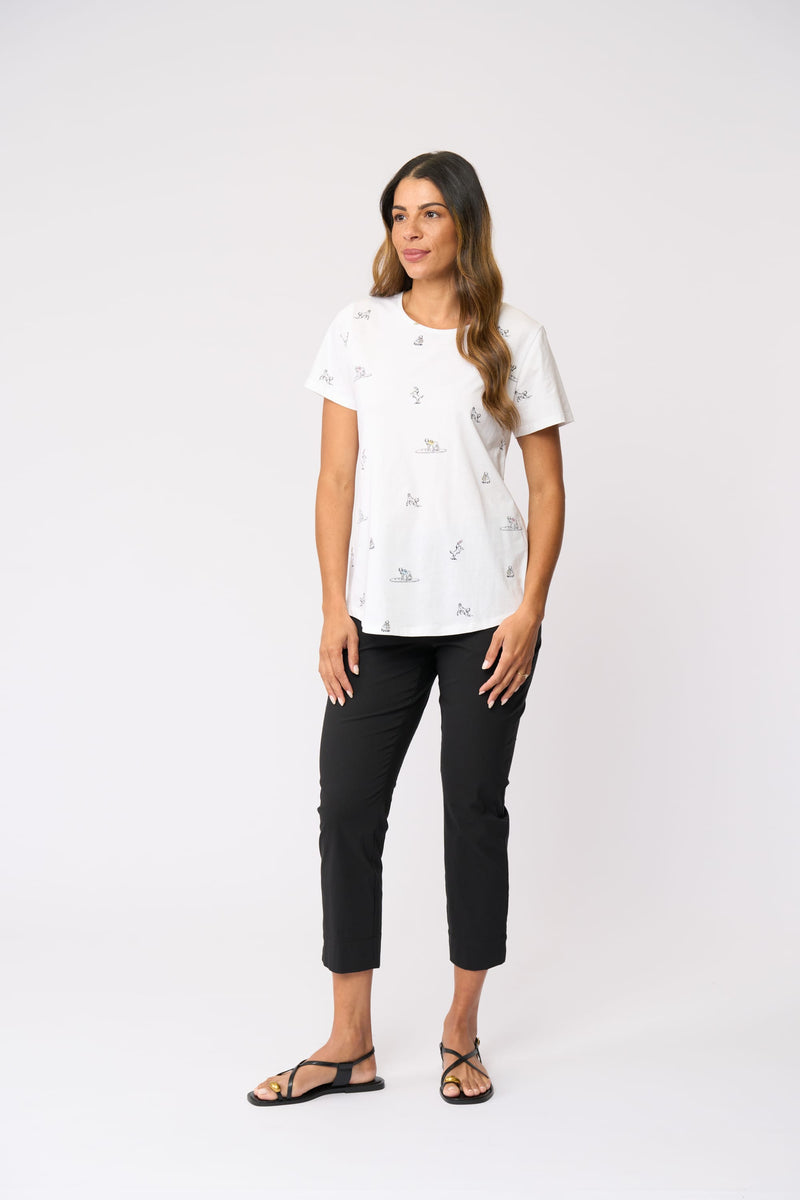 Load image into Gallery viewer, Foil Womens Fuss Free Capri - Black
