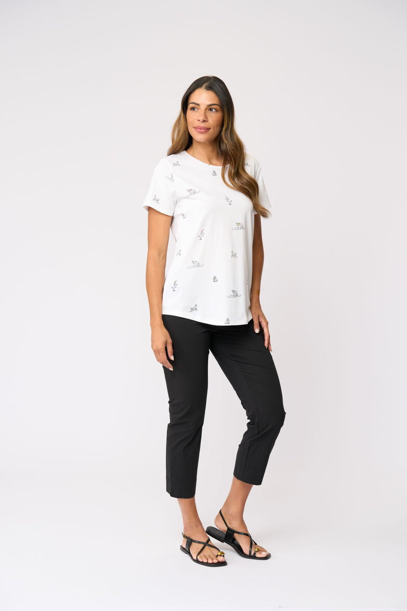 Load image into Gallery viewer, Foil Womens Fuss Free Capri - Black
