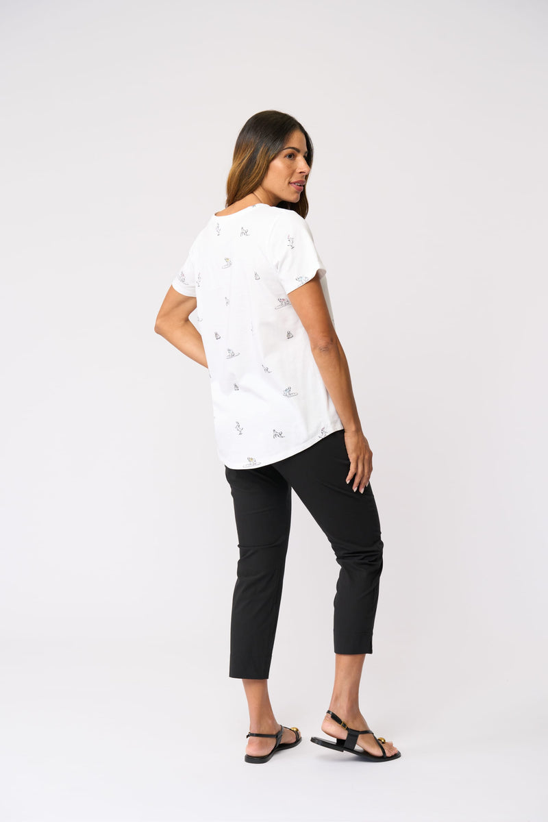 Load image into Gallery viewer, Foil Womens Fuss Free Capri - Black
