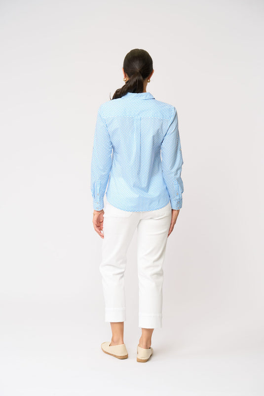 Foil Womens All Class Shirt - Dot It Blue