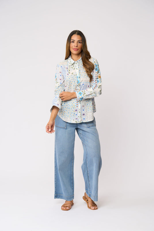 Foil Womens All Class Shirt - Flower Patch