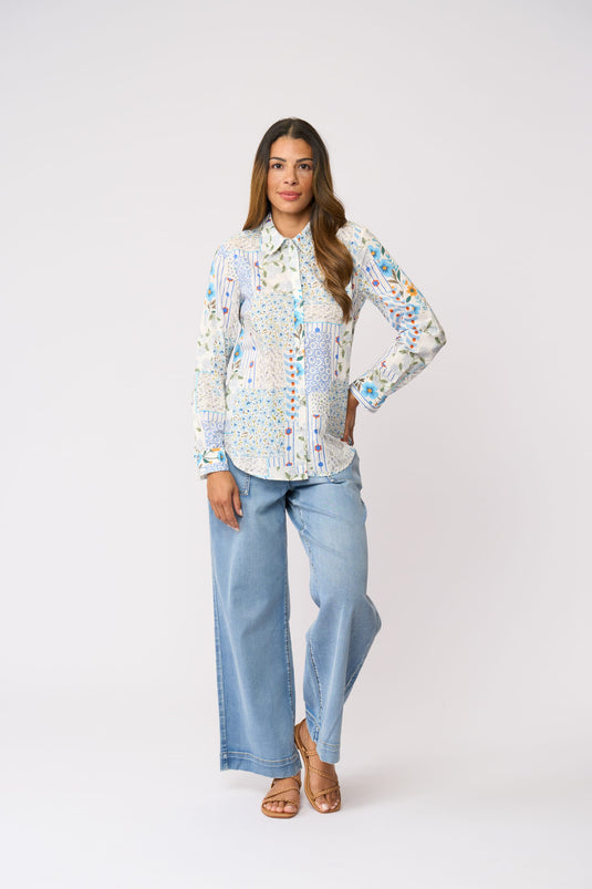 Foil Womens All Class Shirt - Flower Patch