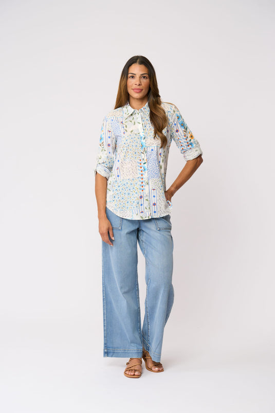 Foil Womens All Class Shirt - Flower Patch