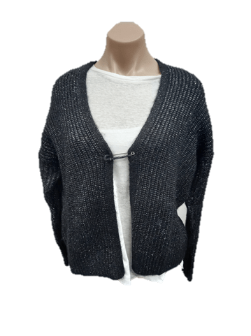 Load image into Gallery viewer, Foil Womens Shine Bright Cardigan - Black
