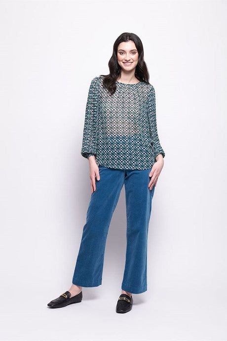 Foil Womens Pleats To Meet You Blouse