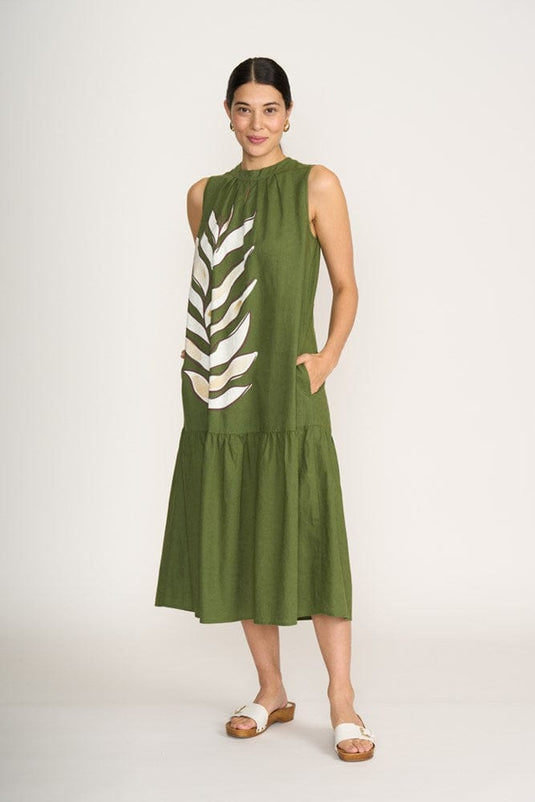 Foil Womens To The Max Dress - Palm Life