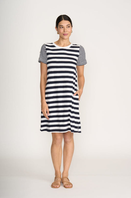 Foil Womens Worth The Hype Dress - Stripe Mix