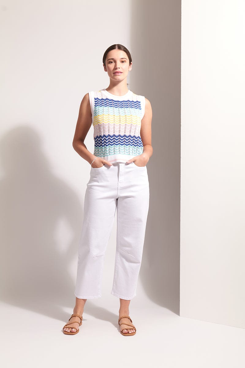 Load image into Gallery viewer, Foil Womens Say Hello Tank - Rainbow
