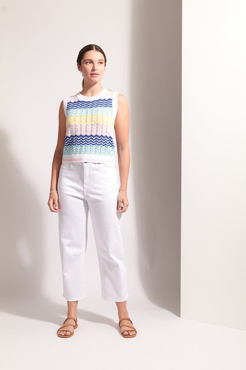 Load image into Gallery viewer, Foil Womens Say Hello Tank - Rainbow

