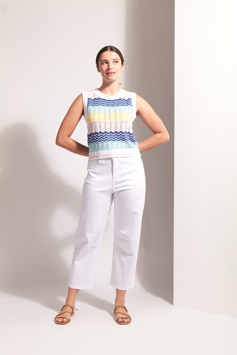 Load image into Gallery viewer, Foil Womens Say Hello Tank - Rainbow
