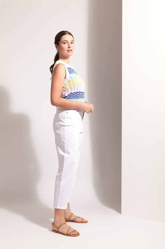 Foil Womens Say Hello Tank - Rainbow