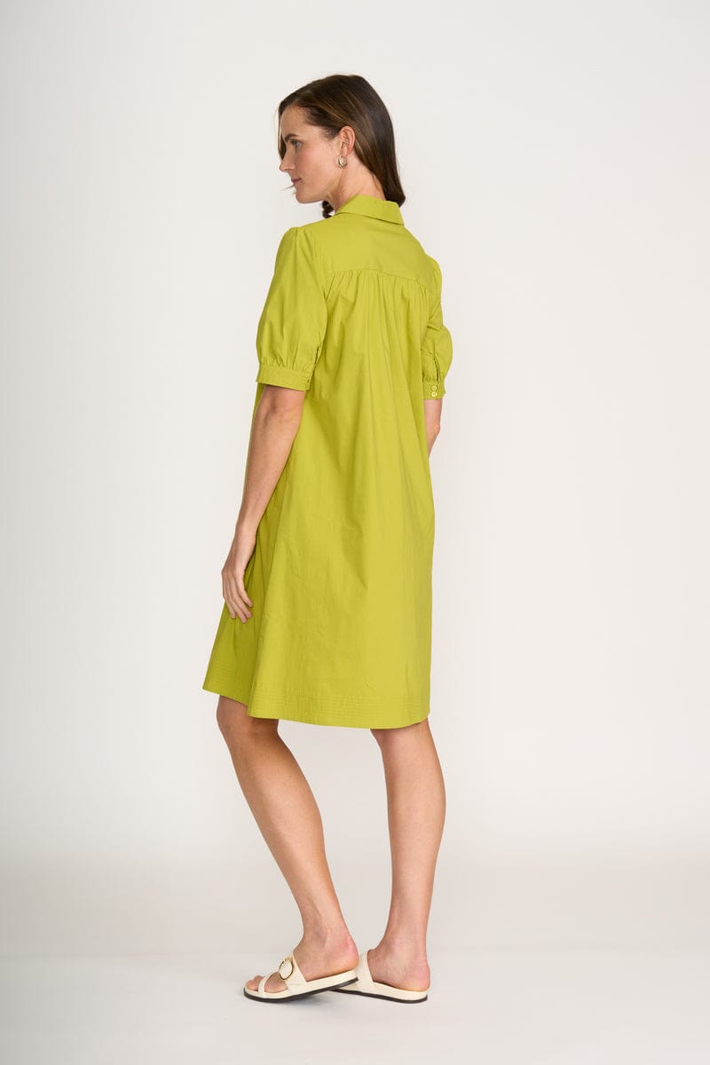 Load image into Gallery viewer, Foil Womens That&#39;s The Spirit Dress - Chartreuse
