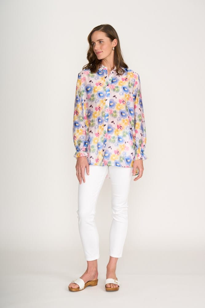 Load image into Gallery viewer, Foil Womens Blissful Top - Pansy
