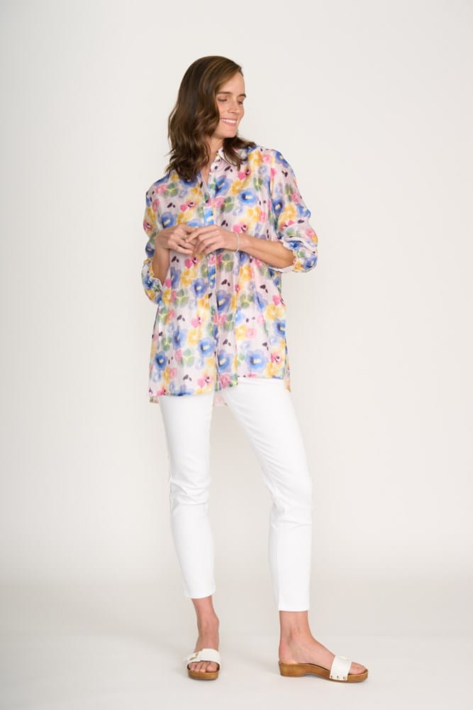 Load image into Gallery viewer, Foil Womens Blissful Top - Pansy
