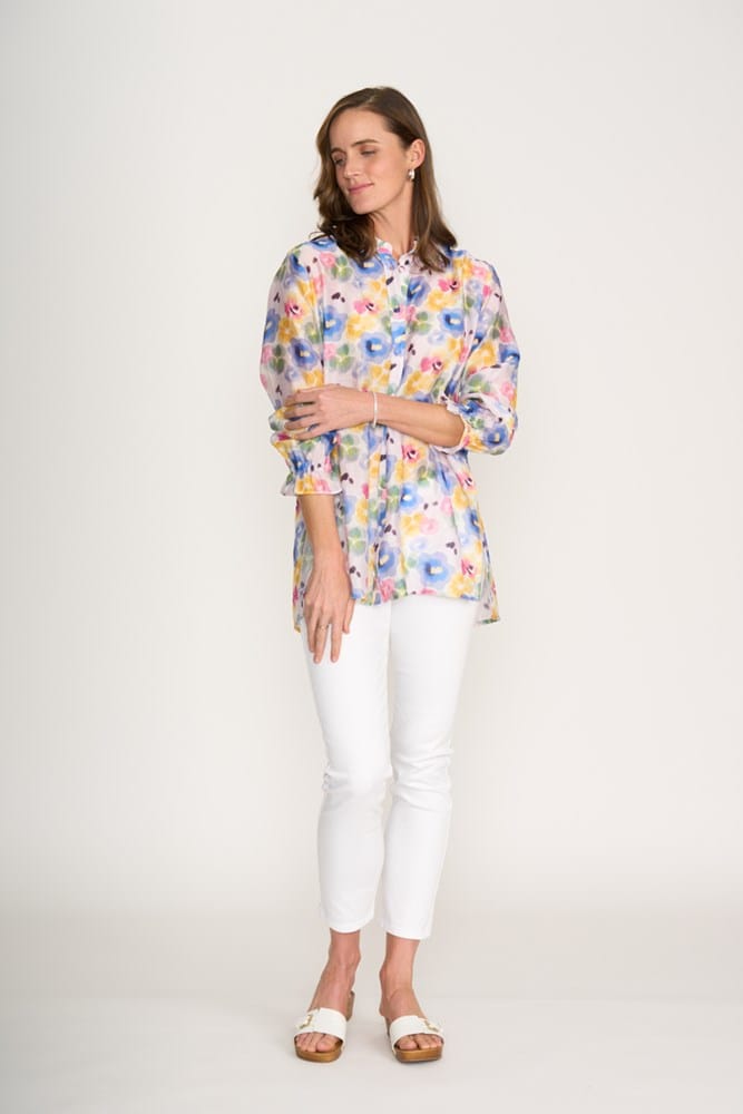 Load image into Gallery viewer, Foil Womens Blissful Top - Pansy
