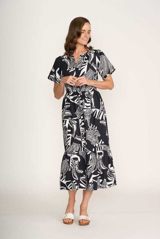 Foil Womens Joyous Dress - Going Bananas