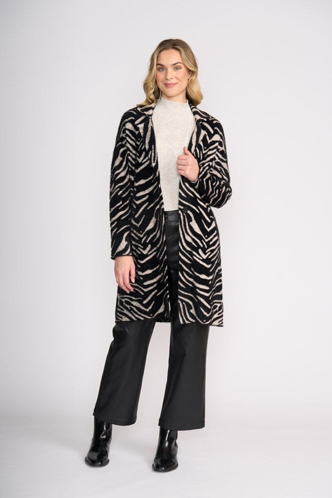 Load image into Gallery viewer, Foil Womens Lash Queen Coat - Zebra
