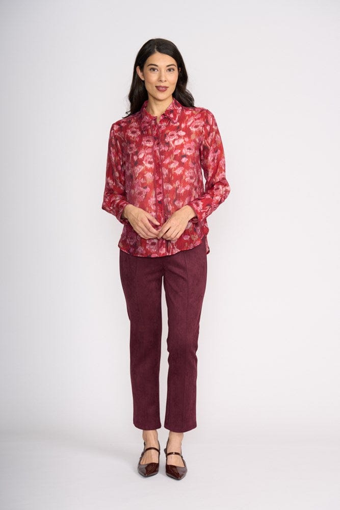 Load image into Gallery viewer, Foil Womens Pipe Up Shirt - Winter Blooms
